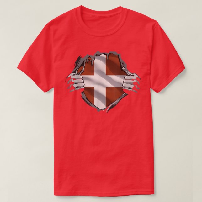 Danmark Skandinavien T Shirt (Design framsida)