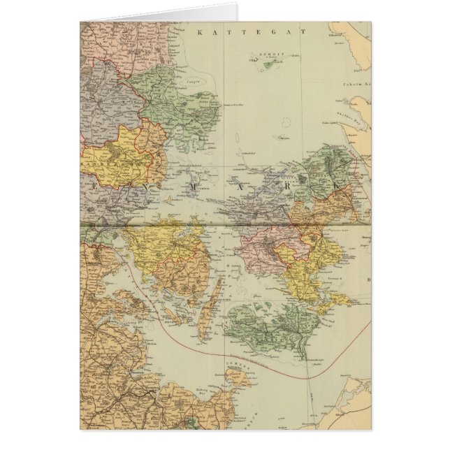 Danmark, Sleswig, Holstein Hälsningskort (Framsidan)