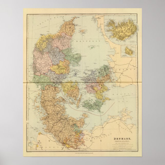 Danmark, Sleswig, Holstein Poster (Framsidan)