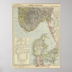 Danmark, södra Norgen Poster