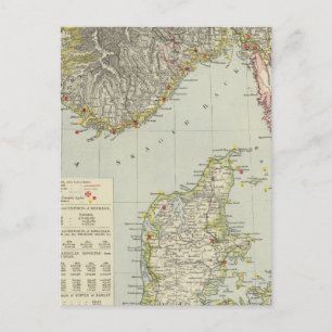 Danmark, södra Norgen Vykort