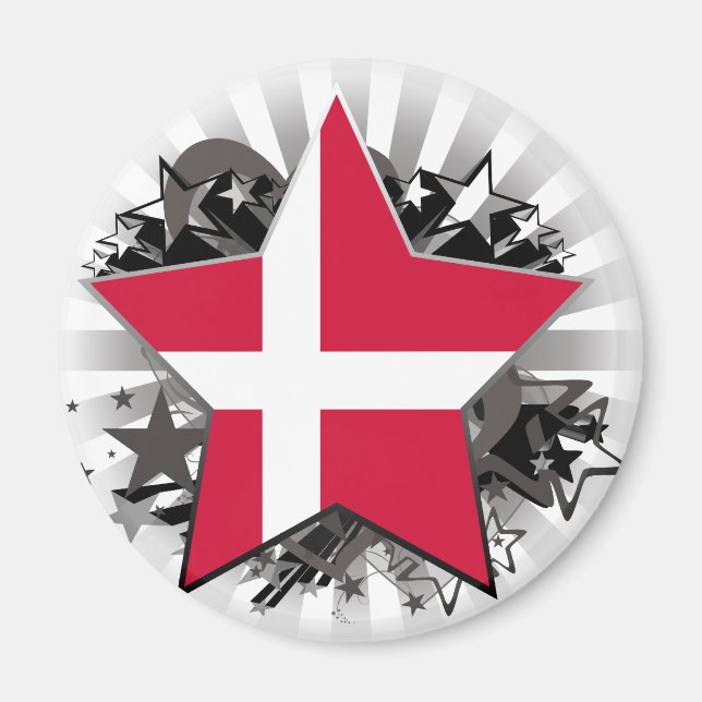 Danmark Star Magnet (Framsidan)