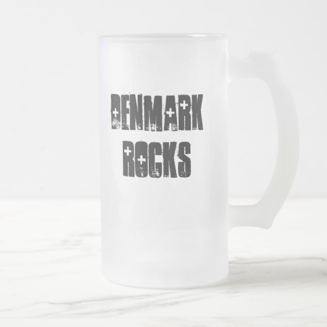 Danmark stenar frostat ölglas (Höger)