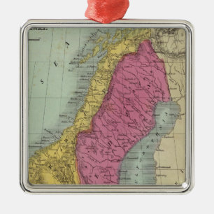 Danmark sverige och norge julgransprydnad metall