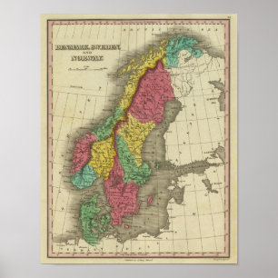 Danmark, sverige och norge poster