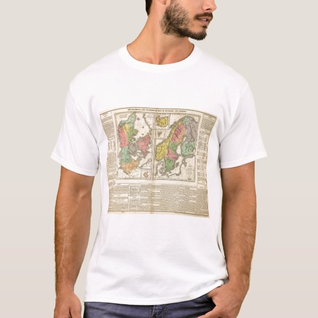 Danmark, sverige och norge t-shirt (Framsida)