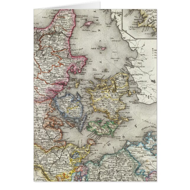 Danmark, Tysklandare Hälsningskort (Framsidan)