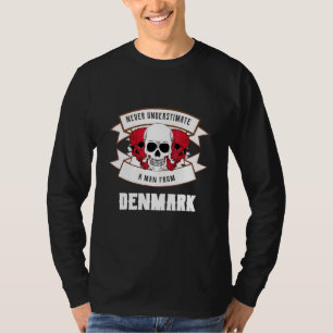 Danmark Underskatta Aldrig T Shirt