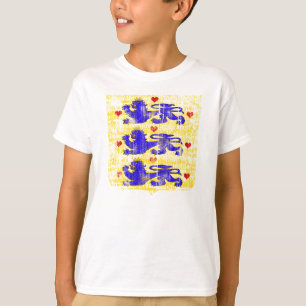 Danmark ungar tänder skjortan tee shirt
