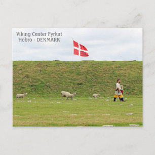 Danmark, Viking Land Fyrkat vykort! Vykort
