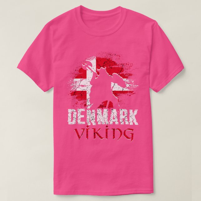 Danmark Viking Warrior T Shirt (Design framsida)