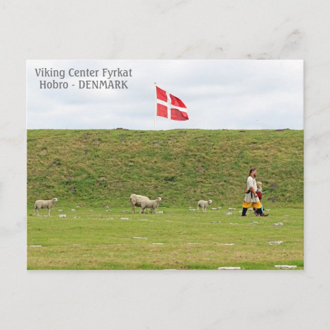 Danmark, Vikingaland Fyrkat vykort! Vykort (Framsida)