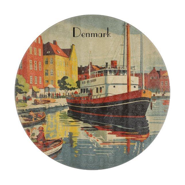 Danmark Vintage resor Poster anpassade (Framsidan)