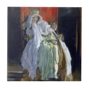Danmarks drottning (av Edwin Austin Abbey) Kakelplatta