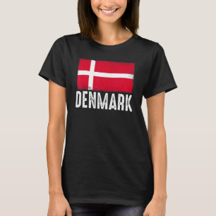 Danmarks Flag Danska Fotbollslag Fotboll Fotboll N T Shirt
