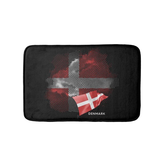 Danmarks flagga badrumsmatta (Framsidan)
