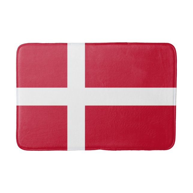 Danmarks flagga badrumsmatta (Framsidan)