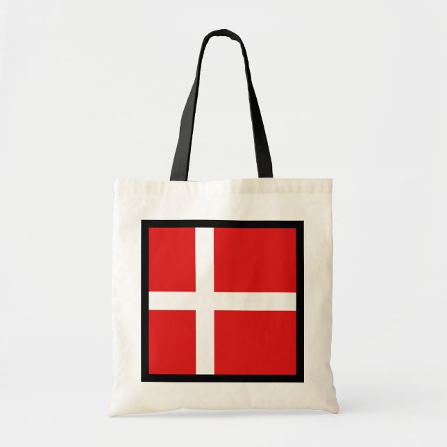 Danmarks Flagga Bag Tygkasse (Framsidan)