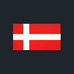 Danmarks Flagga Canvastryck<br><div class="desc">Danmarks flagga består av ett vitt kor med röd bakgrund. Det är en underbar gåva till dem som kärlek Danmark eller har ett danskt arv. Den här designen finns också på många andra produkter som du kan välja mellan.</div>