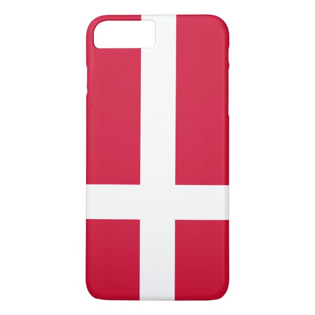 Danmarks flagga Case-Mate iPhone skal (Baksida)