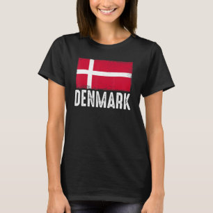 Danmarks Flagga Dansk fotbollslag Fotboll T Shirt