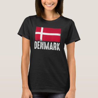 Danmarks Flagga Dansk fotbollslag Fotboll T Shirt