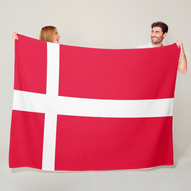 Danmarks Flagga - Dansk kulturhuvudstad Fleecefilt (På plats)