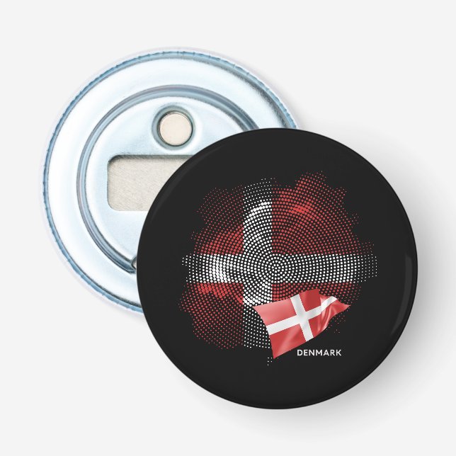 Danmarks flagga flasköppnare (Framsidan)