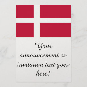 Danmarks flagga inbjudningar