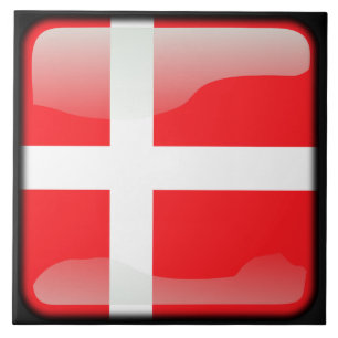 Danmarks flagga kakelplatta
