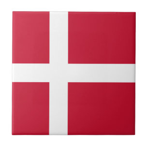 Danmarks flagga kakelplatta