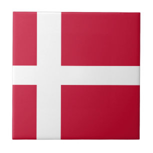 Danmarks flagga kakelplatta