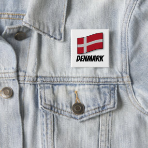 Danmarks flagga knapp