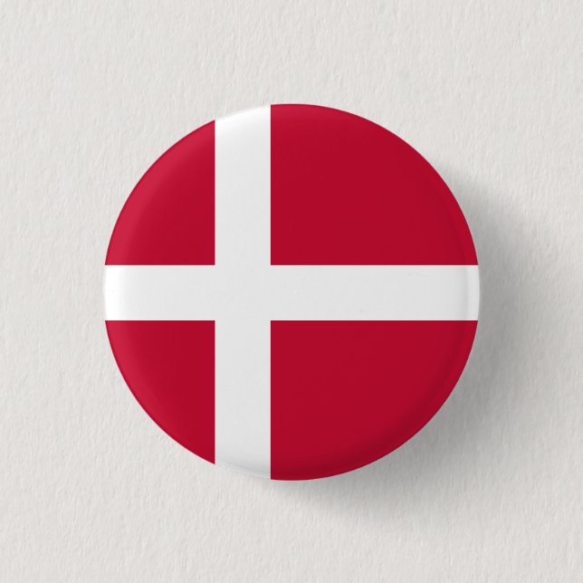 Danmarks flagga knapp (Framsida)