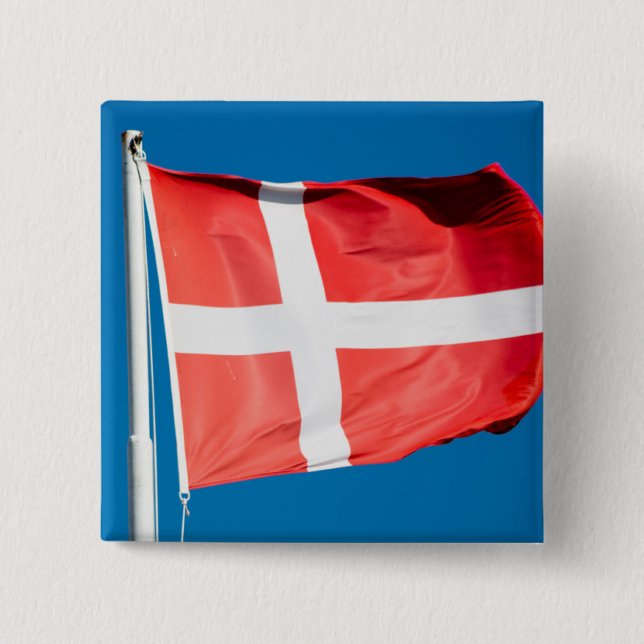 Danmarks flagga knapp (Framsida)