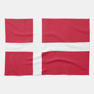 Danmarks flagga kökshandduk
