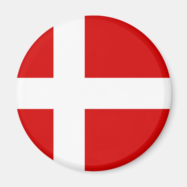 Danmarks Flagga Magnet (Framsidan)