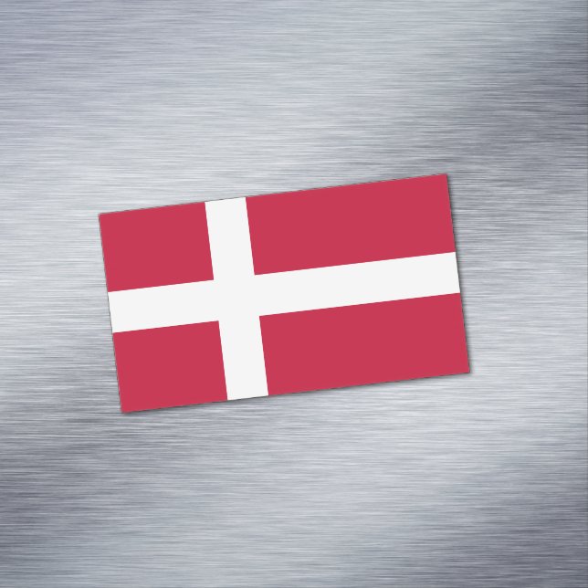 Danmarks flagga magnetiska visitkort (In Situ)