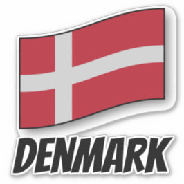 Danmarks flagga, märkt klistermärken