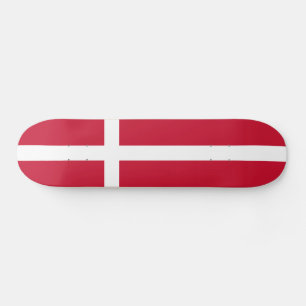 Danmarks flagga mini skateboard bräda 18,5 cm