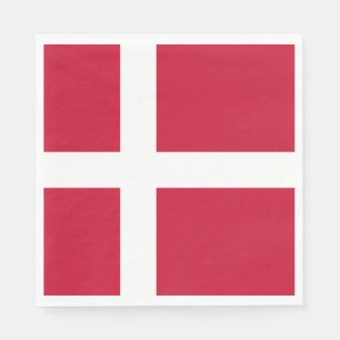 Danmarks flagga pappersservett