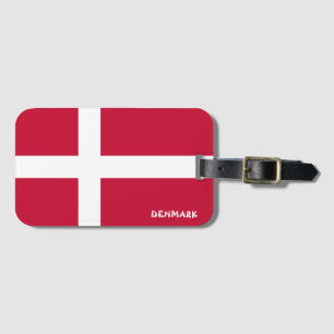 Danmarks Flagga Patriotic Bagagebricka