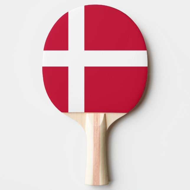 Danmarks flagga pingisracket (Framsidan)