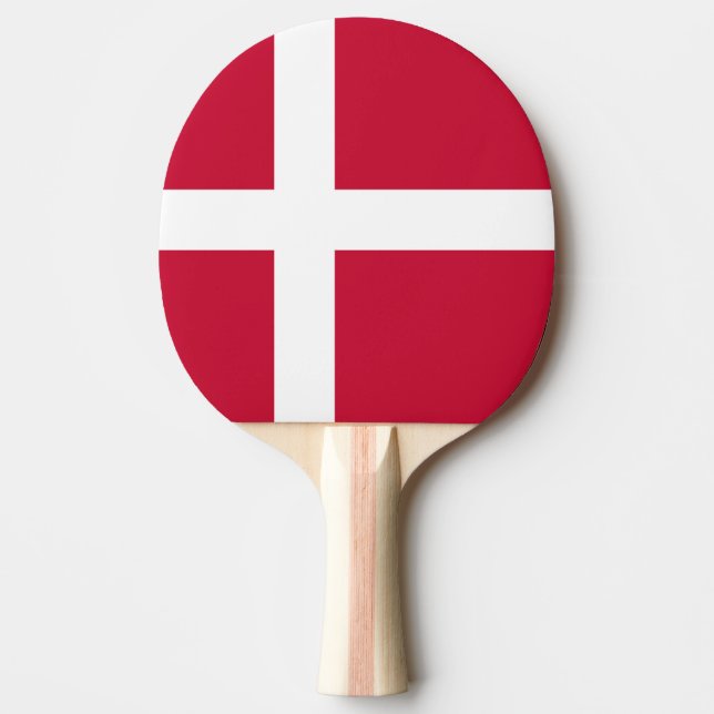 Danmarks flagga pingisracket (Framsidan)