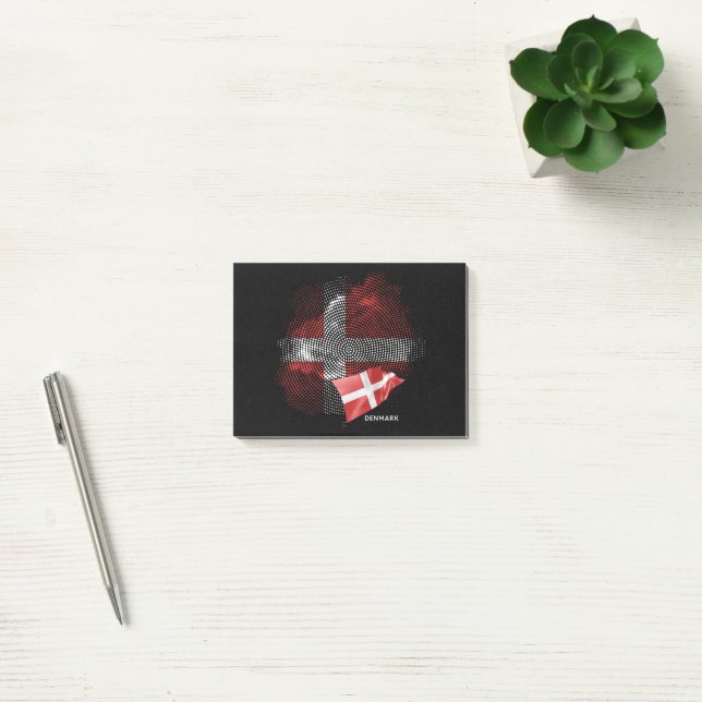 Danmarks flagga post-it block (Kontor)