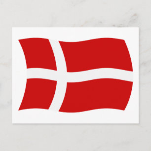 Danmarks Flagga Postkort Vykort