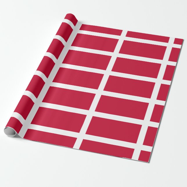 Danmarks flagga presentpapper (Utrullad)