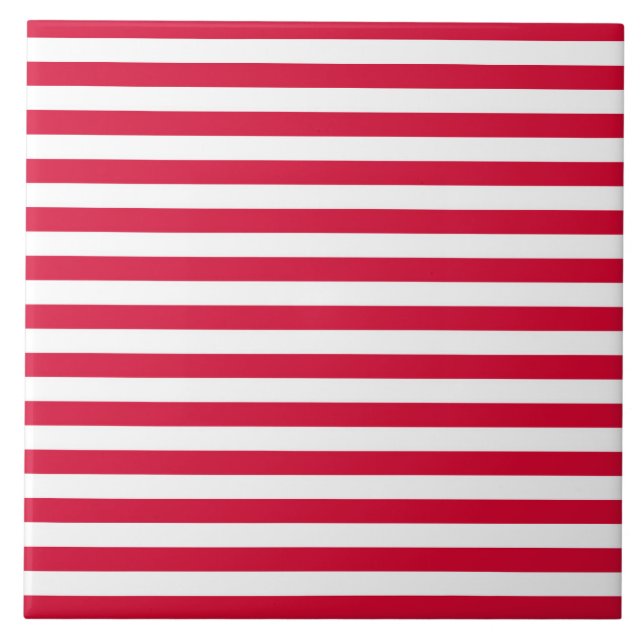 Danmarks flagga ränder land färgmönster rött vit kakelplatta (Framsidan)