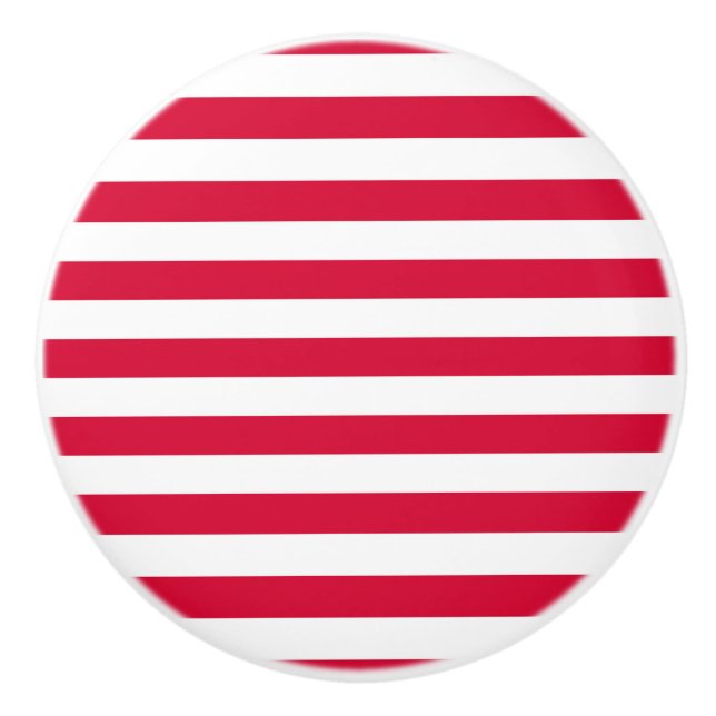 Danmarks flagga ränder land färgmönster rött vit knopp (Framsidan)