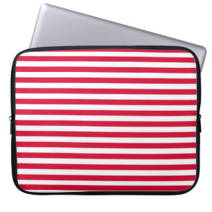 Danmarks flagga ränder land färgmönster rött vit laptop fodral